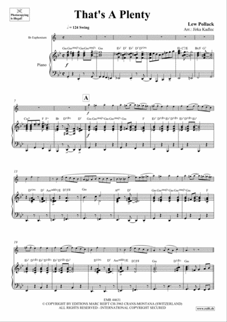 That's A Plenty Euphonium scores gallery preview page 4