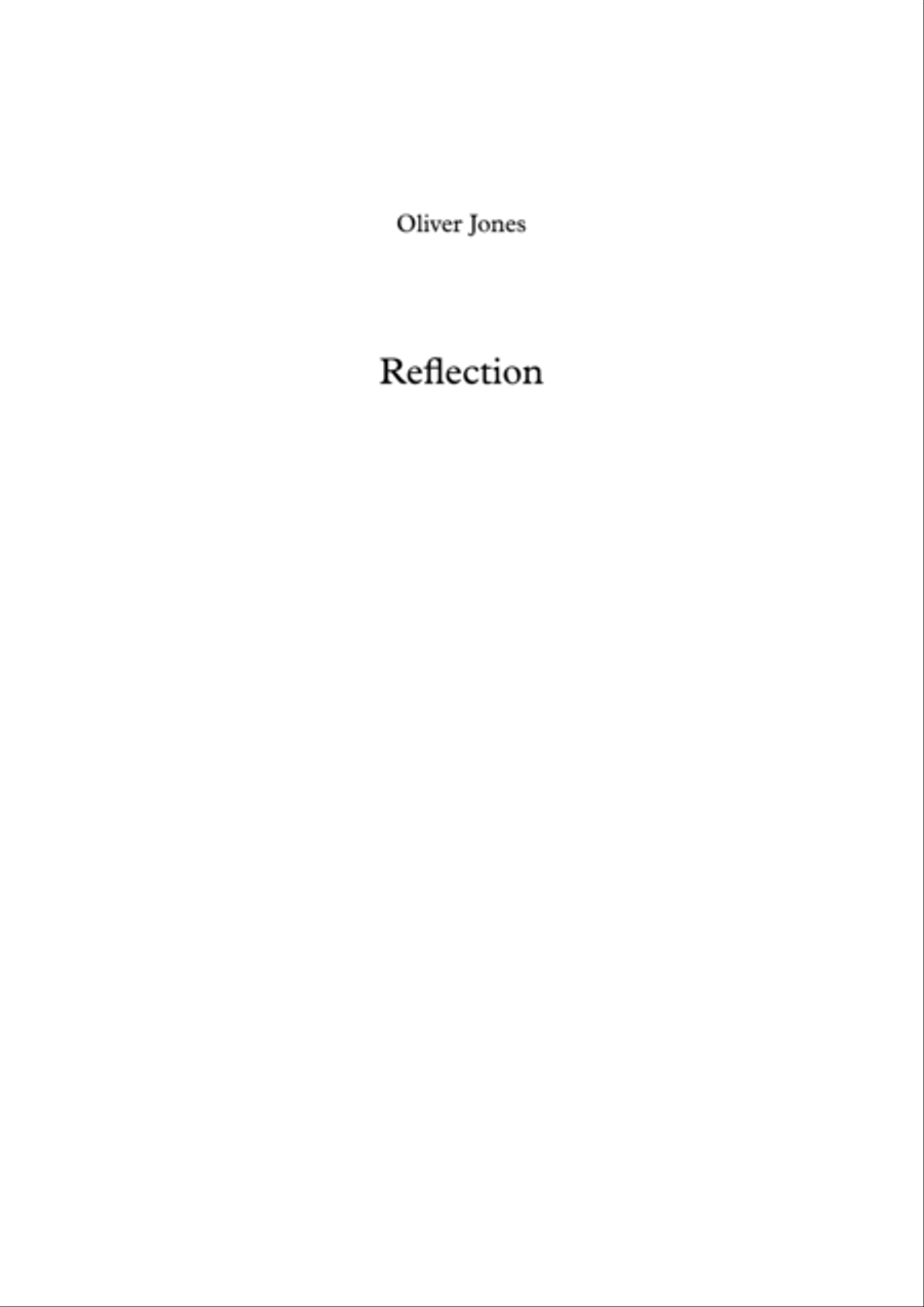Reflection Reflection Small Ensemble scores gallery preview page 1