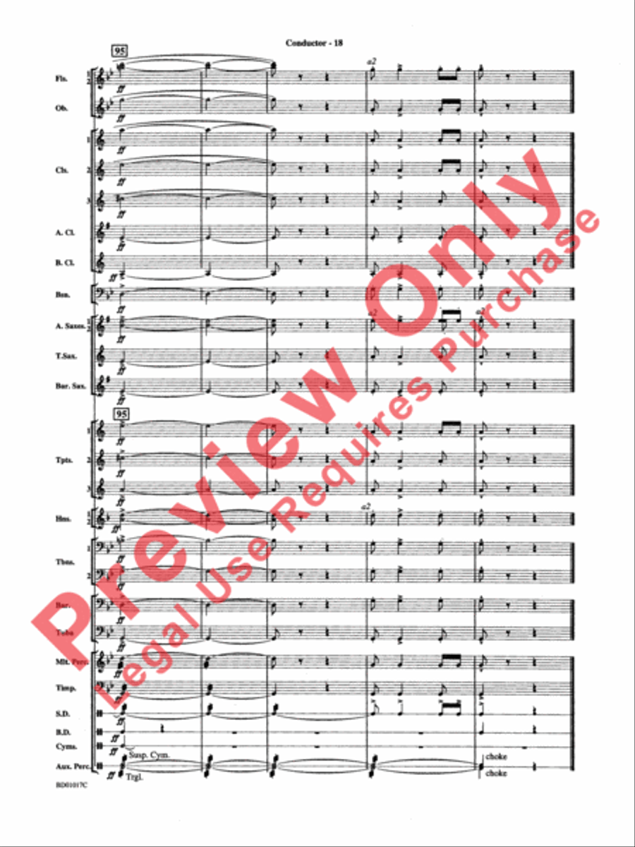 Outback Fantasy Concert Band scores gallery preview page 21
