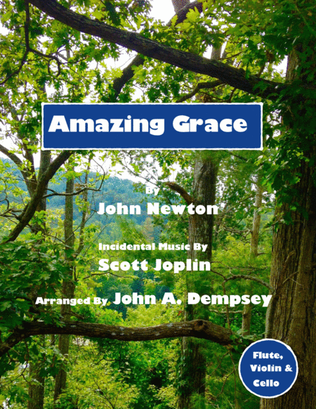 Book cover for Amazing Grace / The Entertainer (Trio for Flute, Violin and Cello)