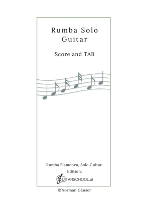 Book cover for Rumba Flamenca Solo Guitar