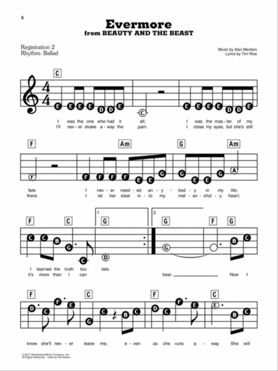 Songs from A Star Is Born, La La Land, The Greatest Showman, and More Movie Musicals Electronic Keyboard scores gallery preview page 5