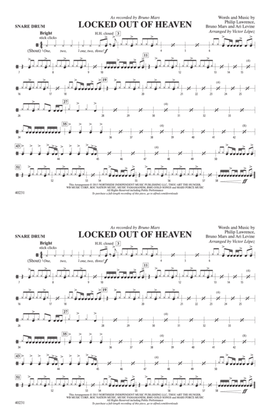 Book cover for Locked Out of Heaven: Snare Drum