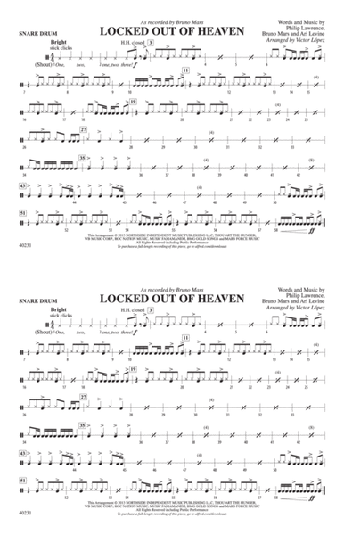 Locked Out of Heaven: Snare Drum