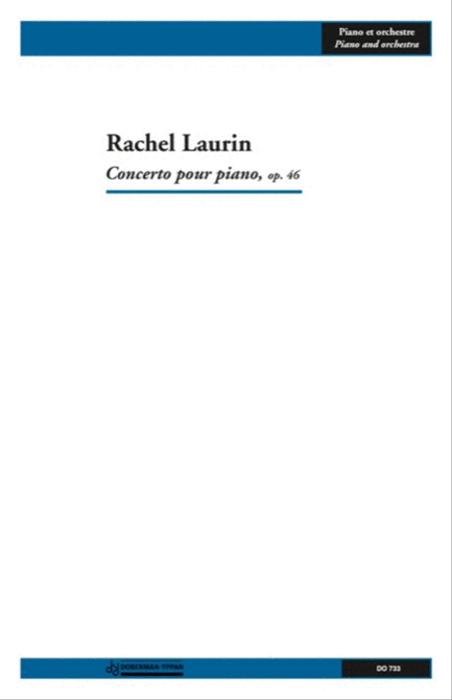 Concerto pour piano, op. 46 Orchestra scores gallery preview page 1