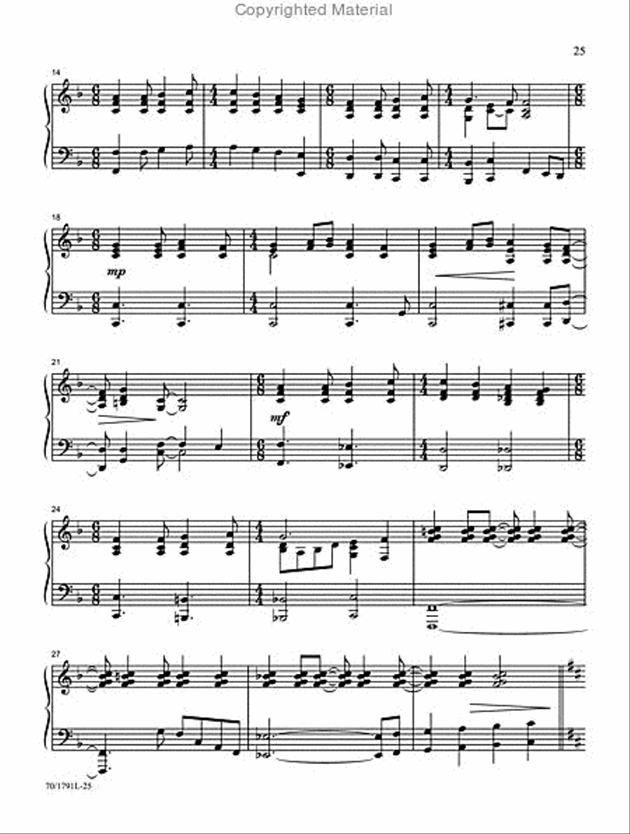 Hymns You Love Piano Solo scores gallery preview page 8