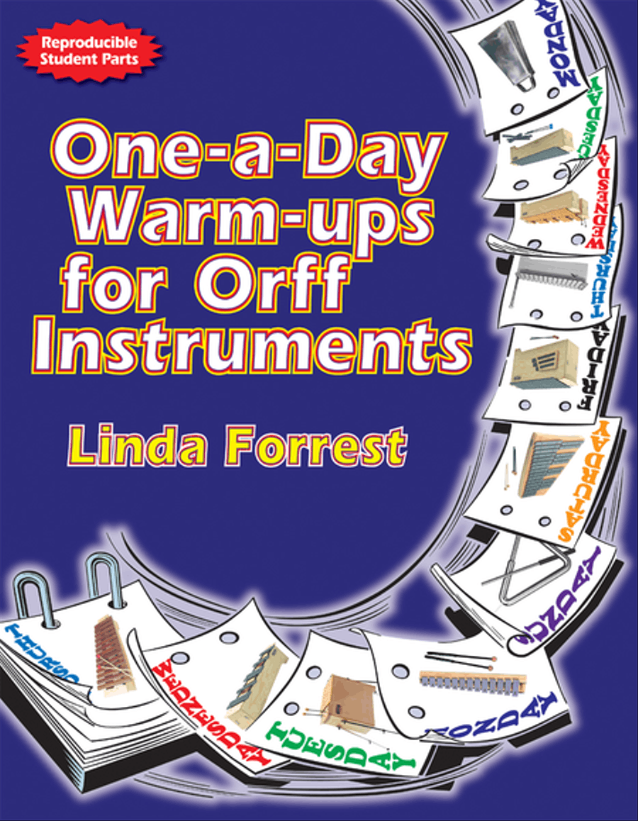 One-A-Day Warm-Ups for Orff Instruments Unison Choir scores gallery preview page 1