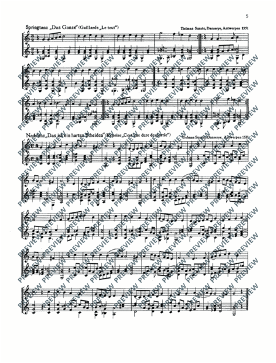 Alte Tanzstücke Alte Tanzstücke Recorder scores gallery preview page 6