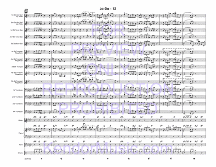 Ja-Da Jazz Ensemble scores gallery preview page 13