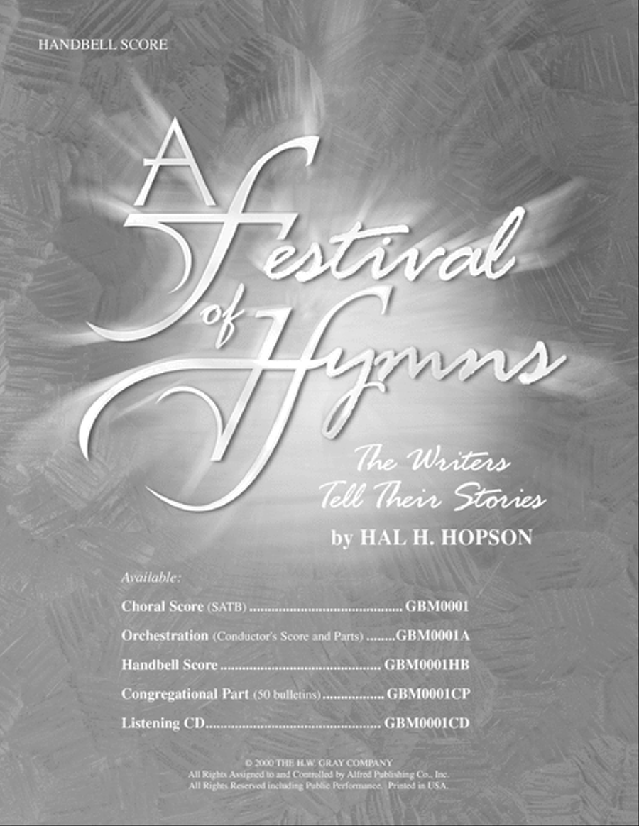 A Festival of Hymns: The Writers Tell Their Stories Choir scores gallery preview page 1