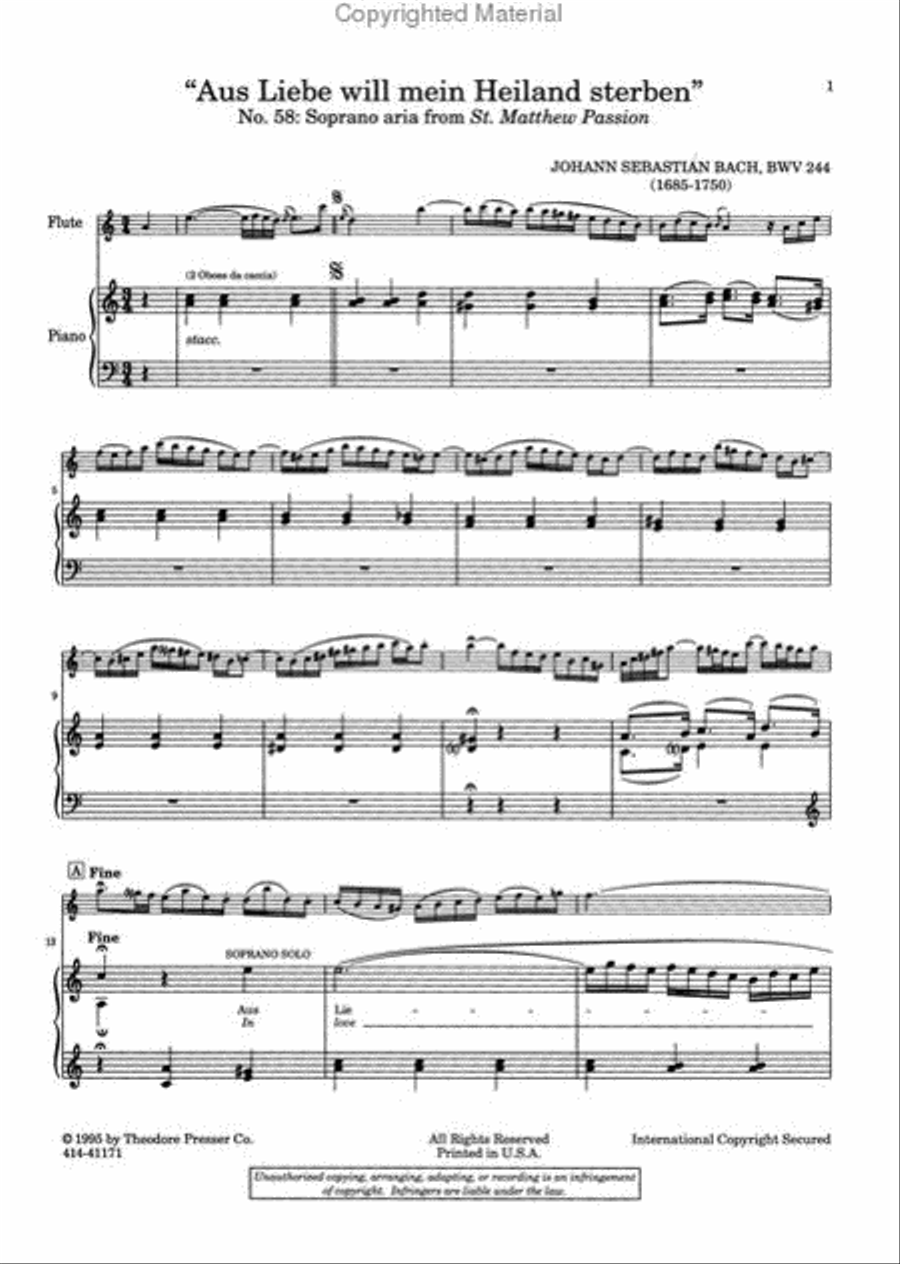 Orchestral Excerpts for Flute Chamber Music scores gallery preview page 4