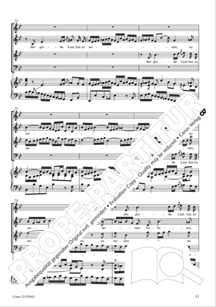 Blessed are all those who fear God (Wohl dem, der den Herren furchtet) SA scores gallery preview page 12