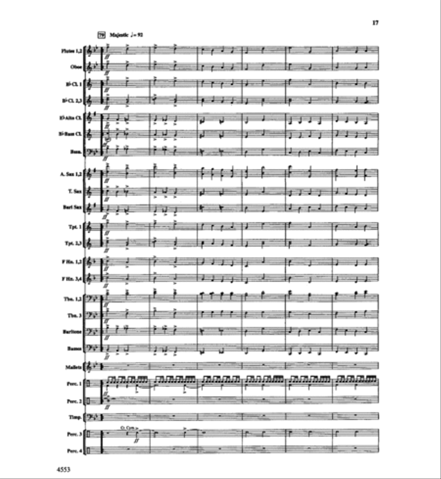 All Things Bright and Beautiful Concert Band scores gallery preview page 17