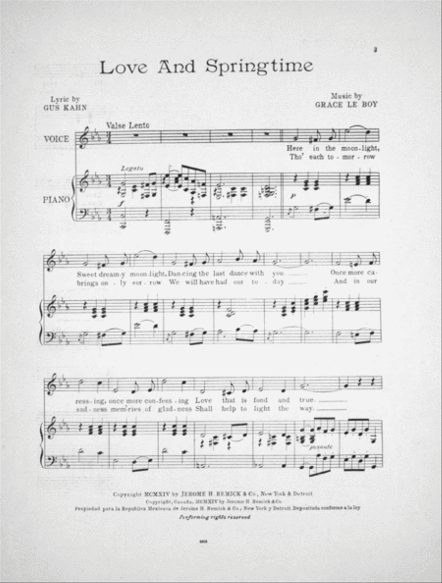 Love and Springtime Voice scores gallery preview page 2