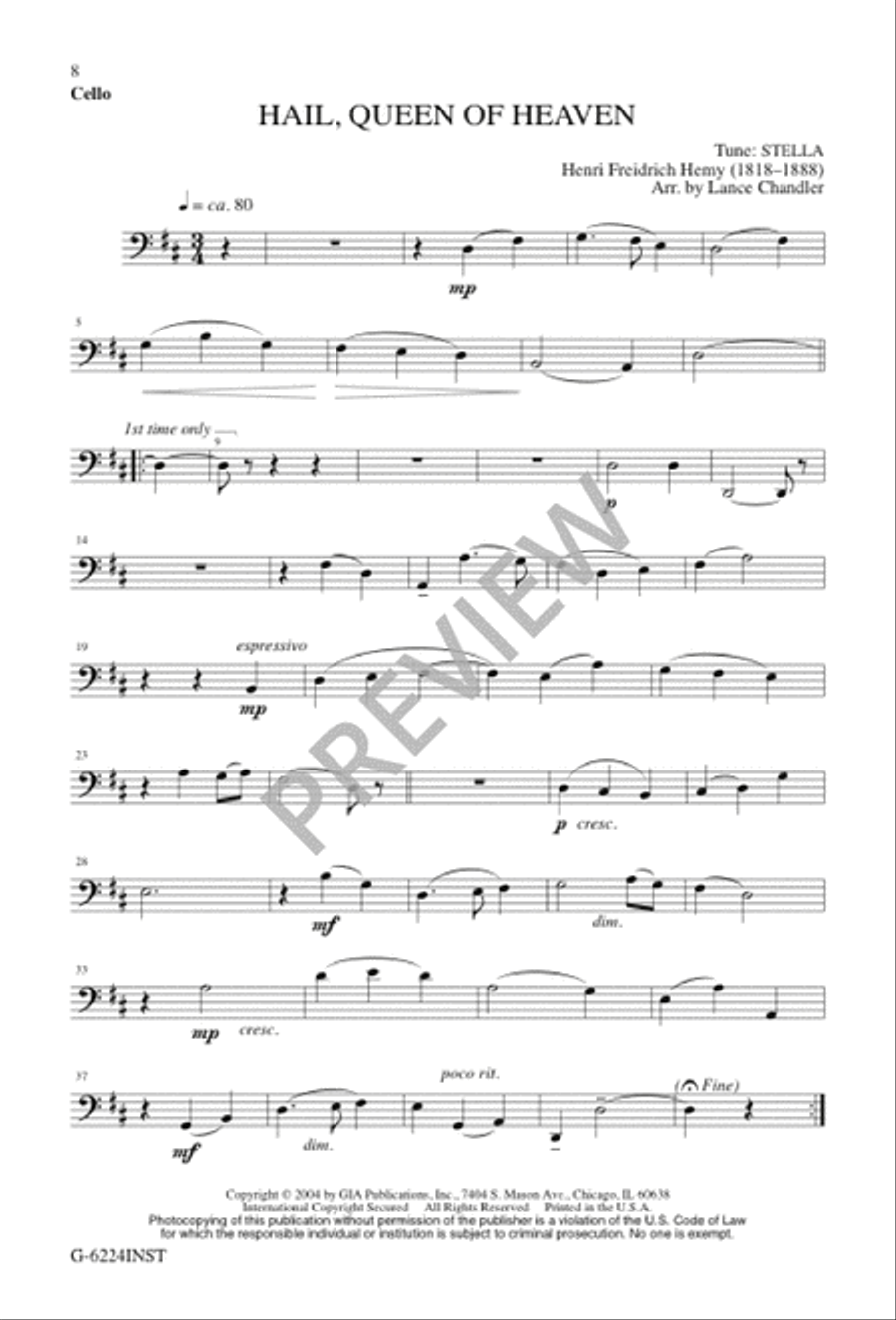 Hail, Queen of Heaven Hail, Queen of Heaven 4-Part scores gallery preview page 7