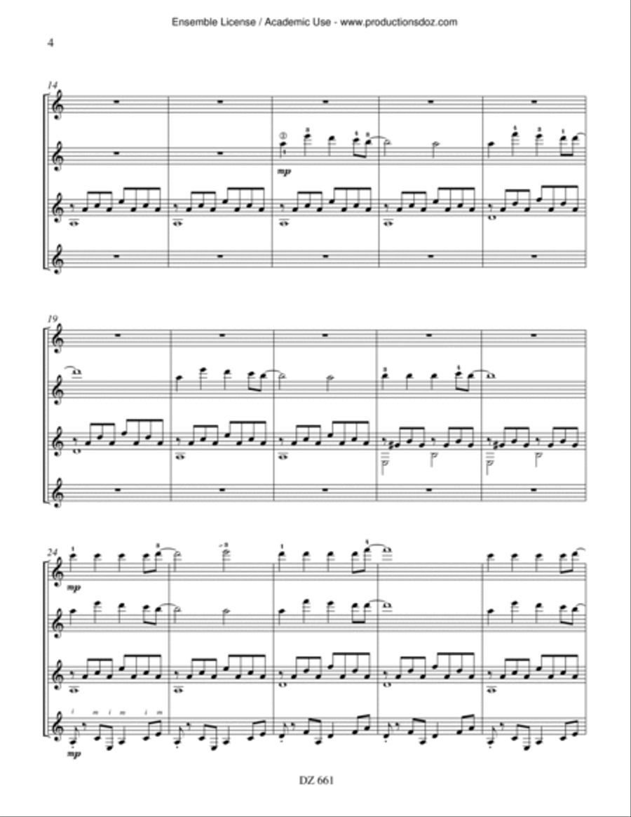 Zeppelin - Flower Power Suite Guitar Ensemble scores gallery preview page 4