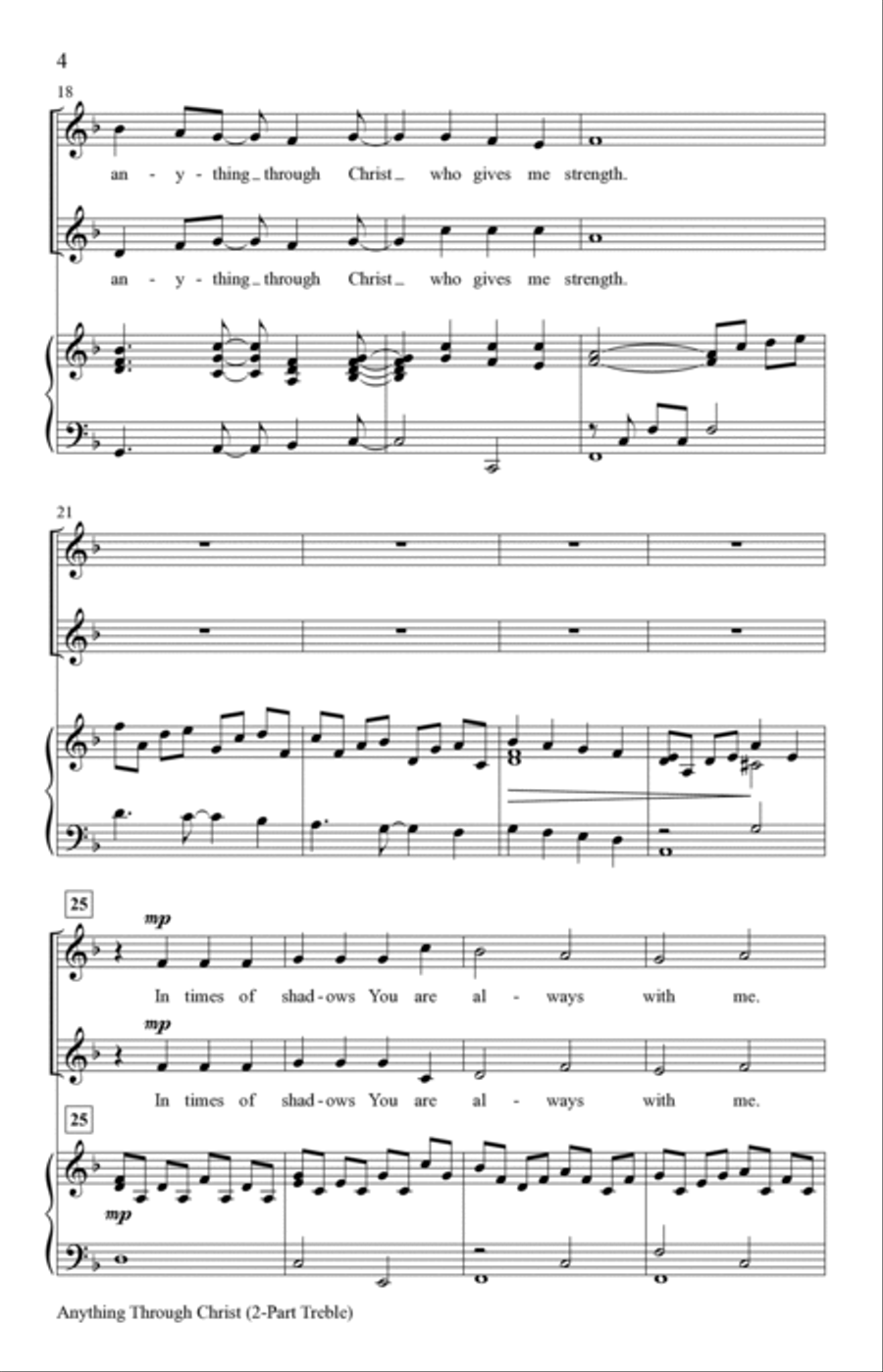 Anything Through Christ Unison Choir scores gallery preview page 4