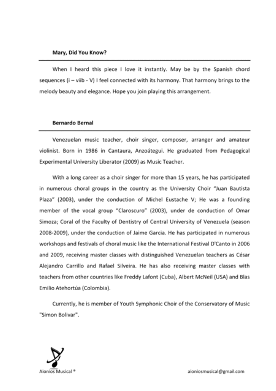 Mary, Did You Know? Piano Solo scores gallery preview page 2