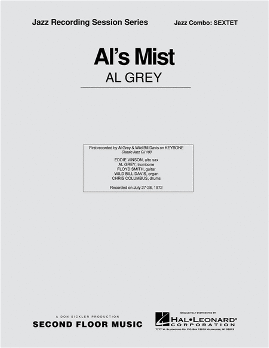 Al's Mist Al's Mist Jazz Ensemble scores gallery preview page 1