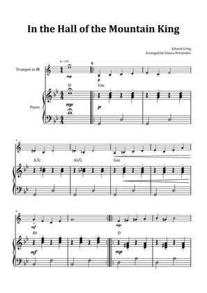 In the Hall of the Mountain King - Trumpet & Piano with Chord Notation