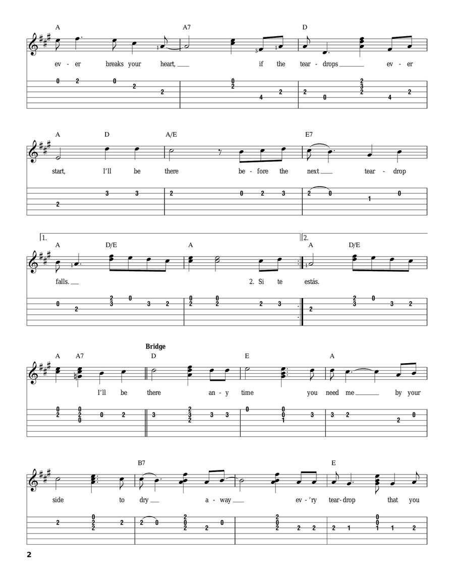 Before The Next Teardrop Falls Electric Guitar scores gallery preview page 2