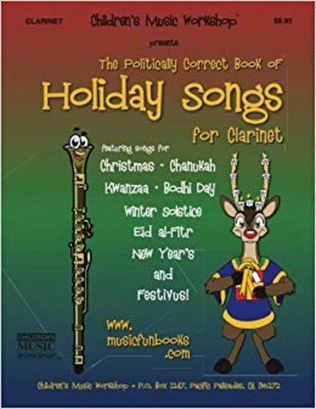 Book cover for The Politically Correct Book of Holiday Songs for Clarinet