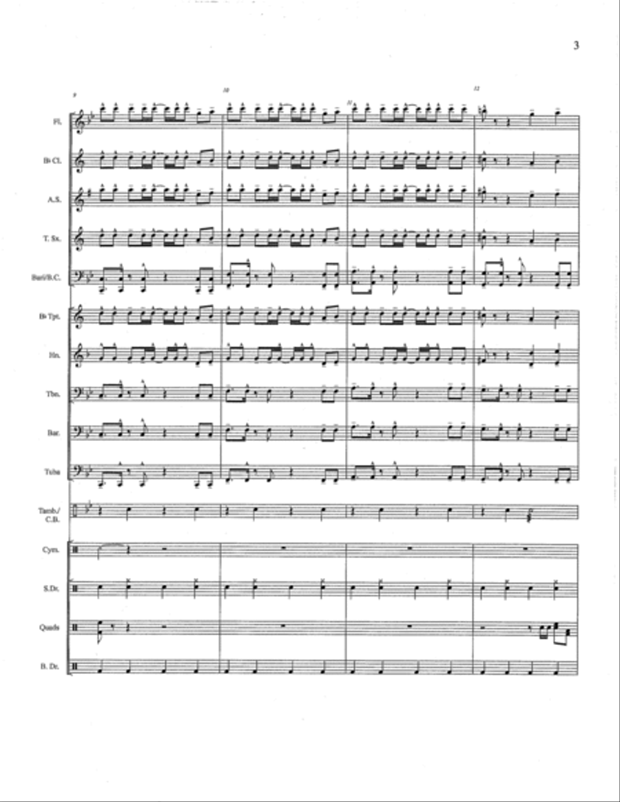 Baby Shark Marching Band scores gallery preview page 3