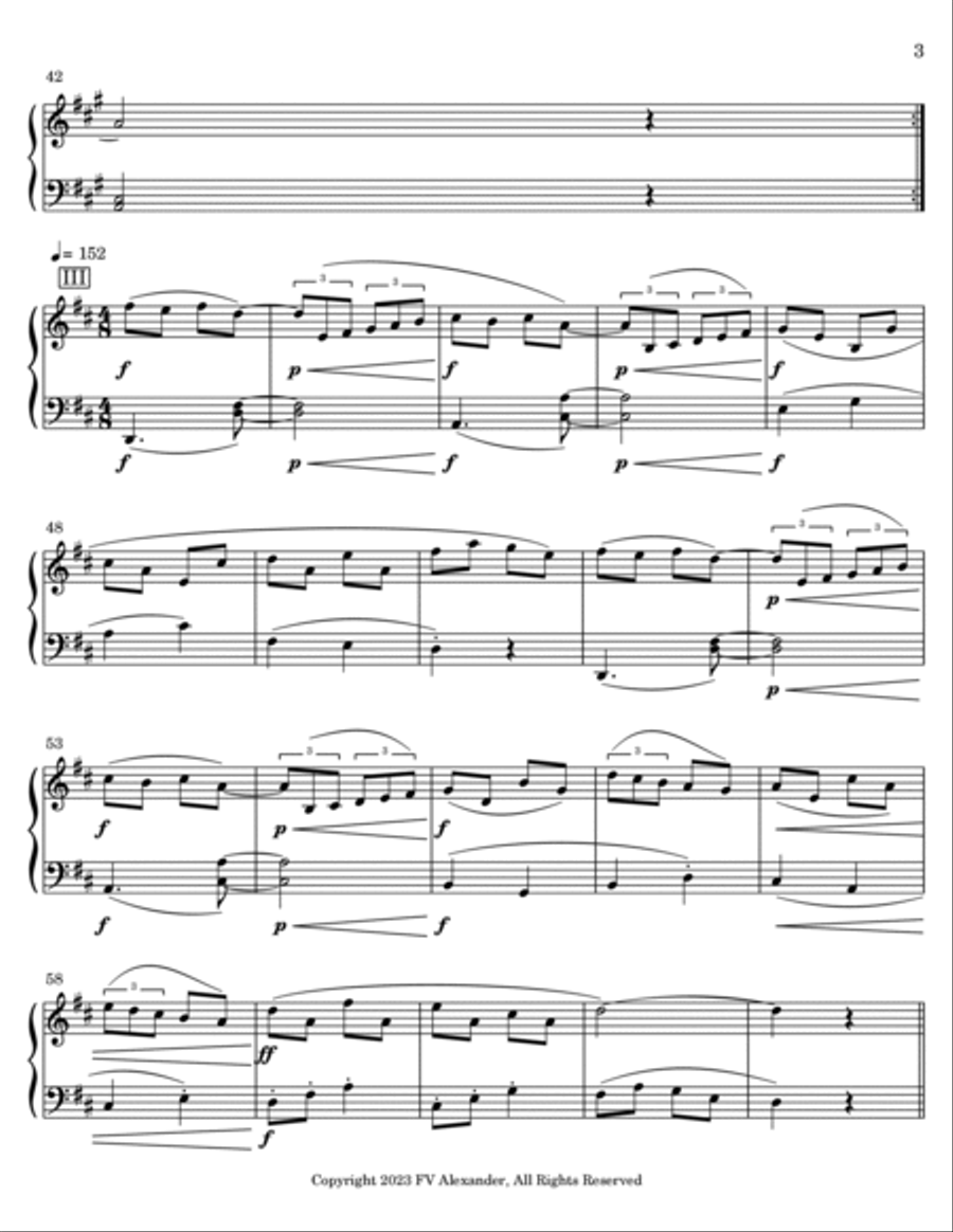 Sonatina in D Major Piano Method scores gallery preview page 3