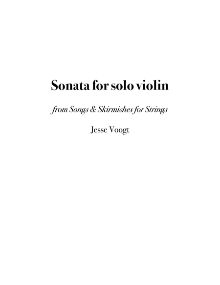 Sonata for solo violin image number null