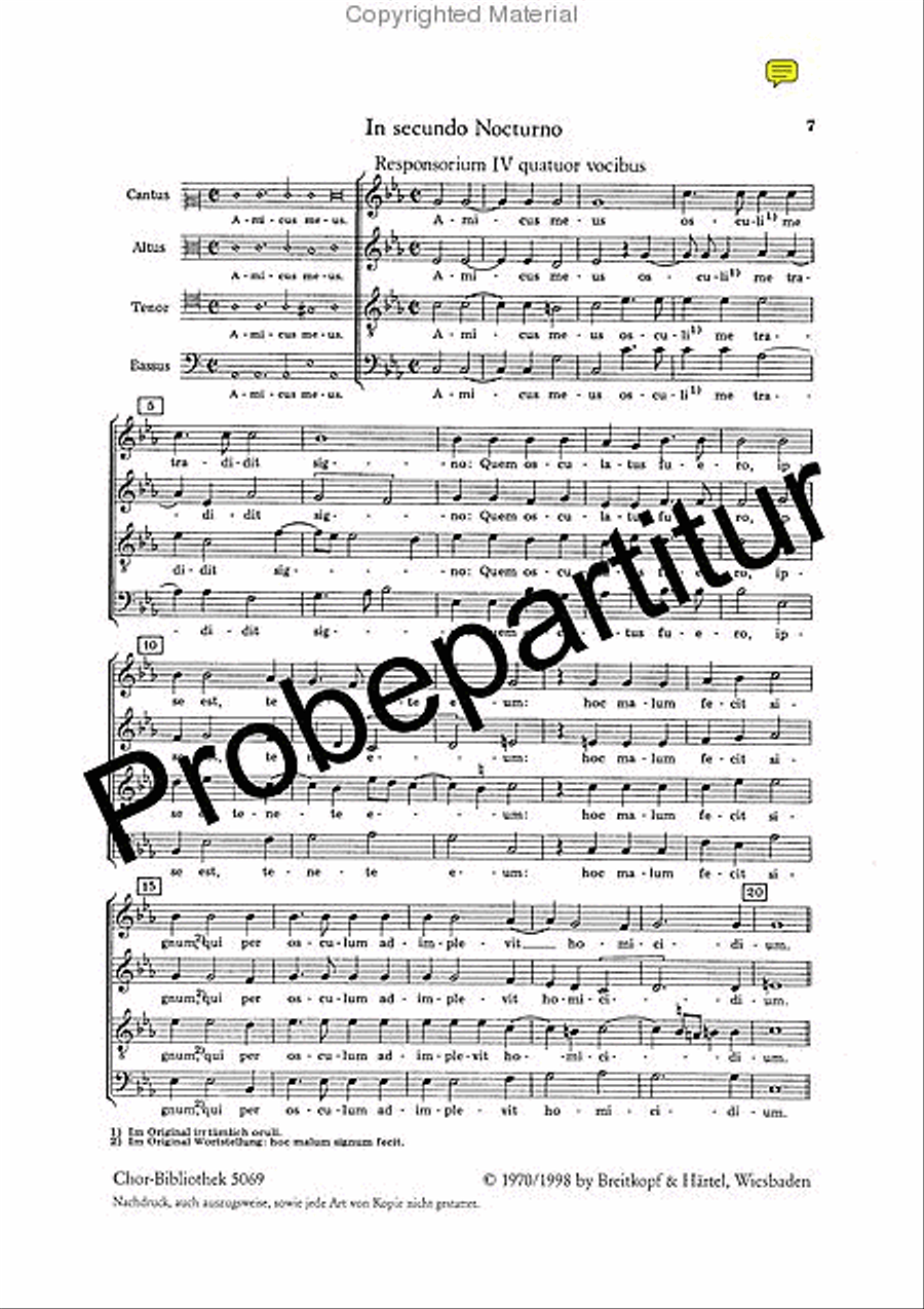 Responsories for Maundy Thursday A Cappella scores gallery preview page 2