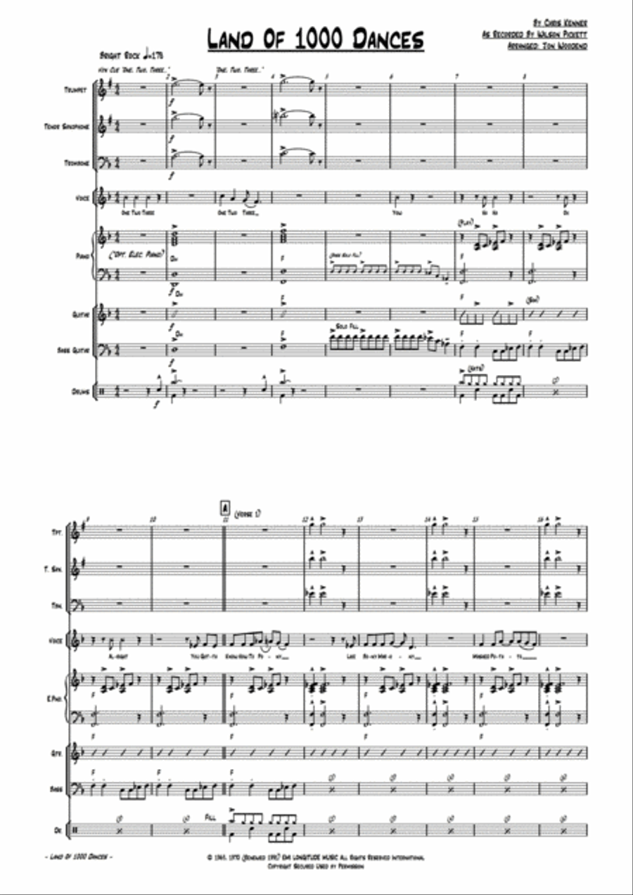 Land Of A Thousand Dances Jazz Ensemble scores gallery preview page 4