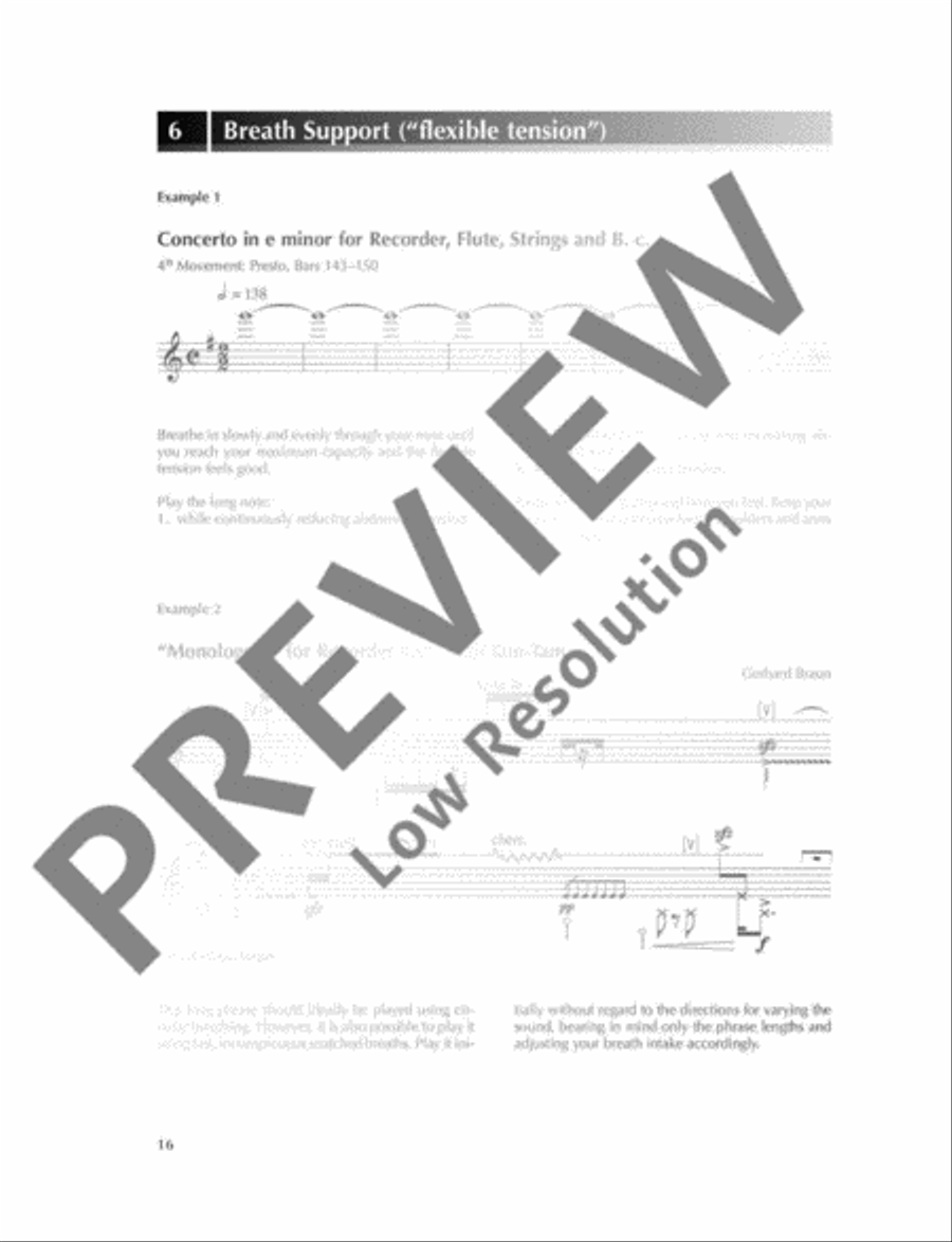 Advanced Recorder Technique Soprano Recorder scores gallery preview page 17