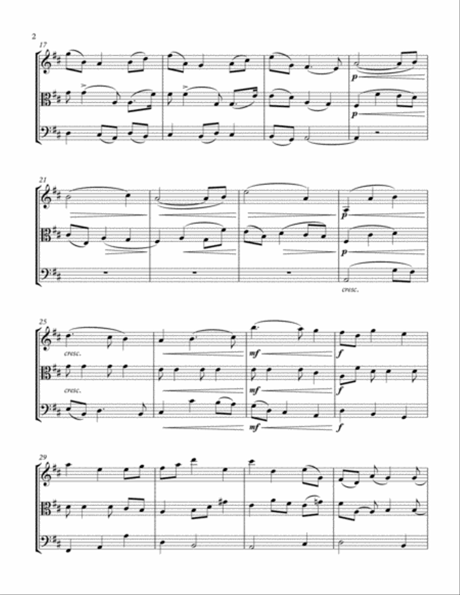Nimrod from Enigma Variations Violin Viola Cello Trio String Trio scores gallery preview page 5