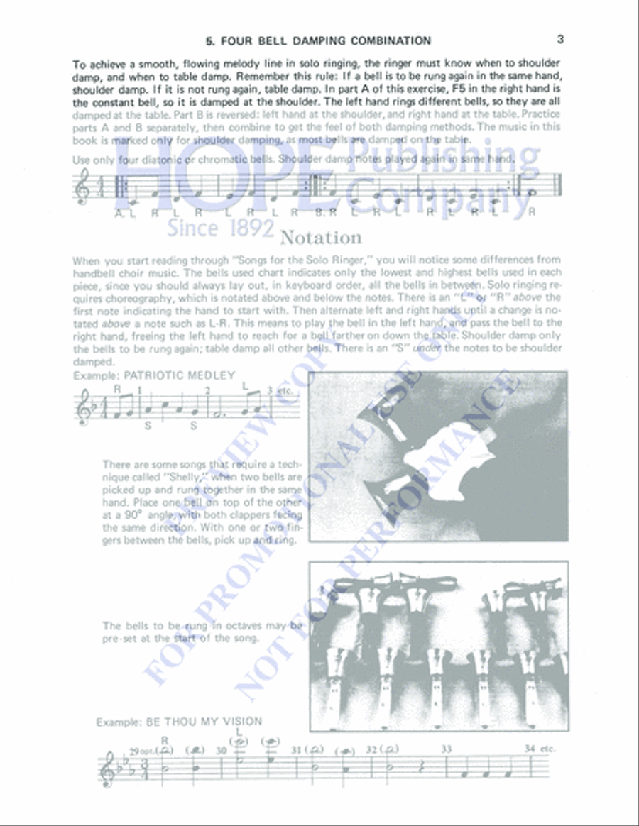 Songs for the Solo Ringer, Vol. 1 Percussion scores gallery preview page 4
