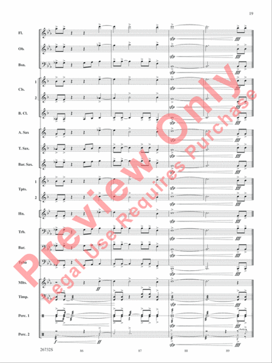 Four Waves Four Waves Concert Band scores gallery preview page 20