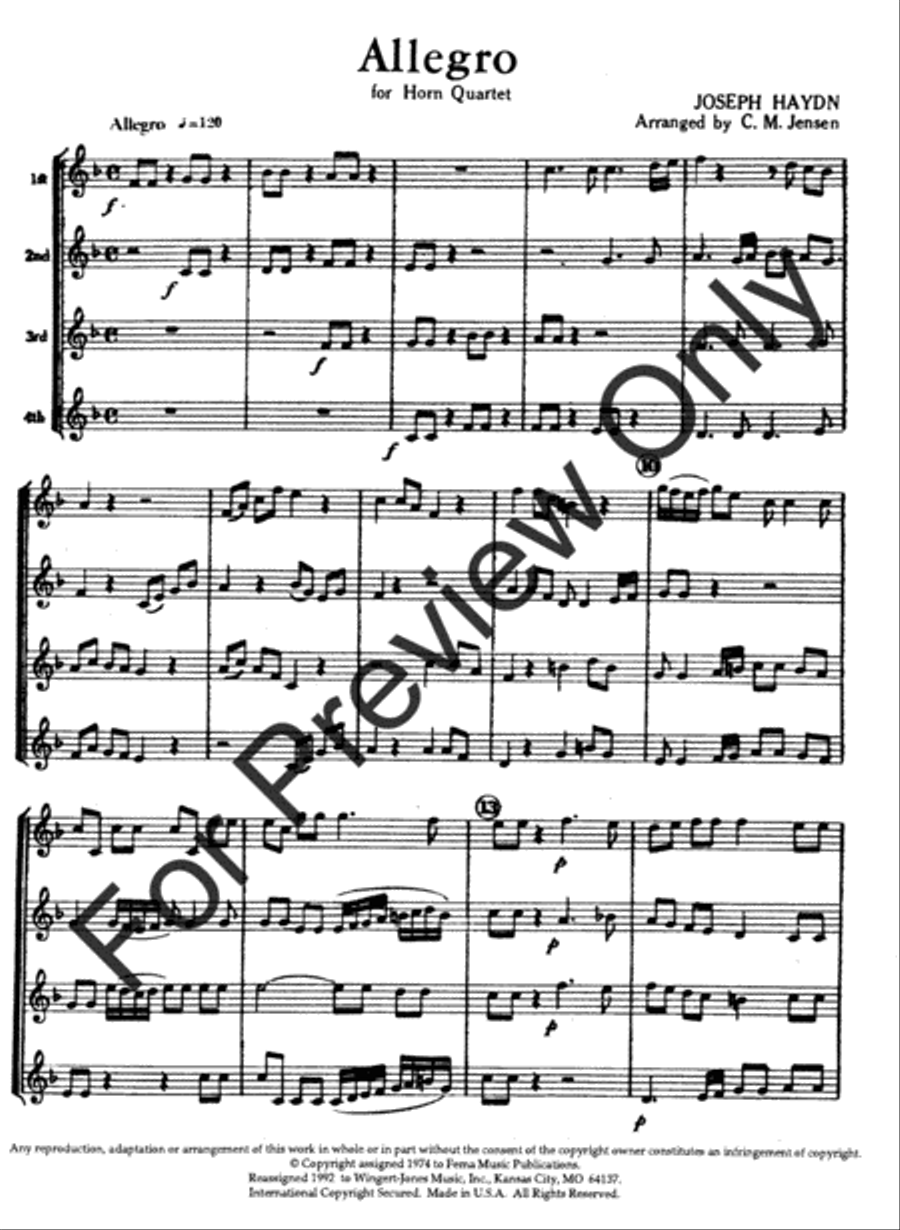 Allegro Horn scores gallery preview page 3