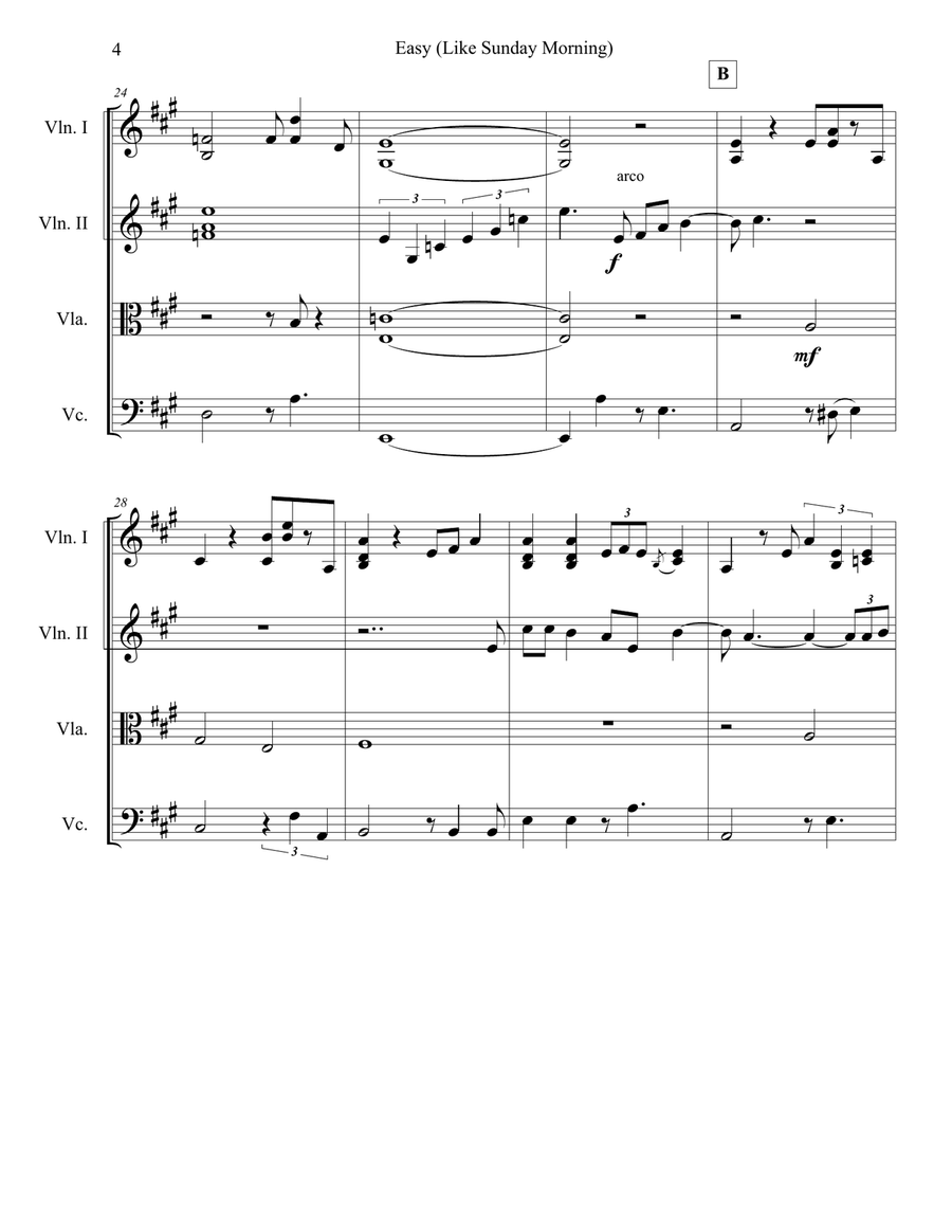 Easy String Quartet scores gallery preview page 4