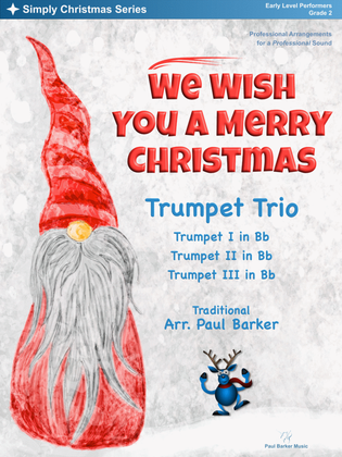Book cover for We Wish You A Merry Christmas (Trumpet Trio)