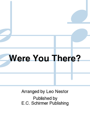 Book cover for Two Spirituals: 2. Were You There?