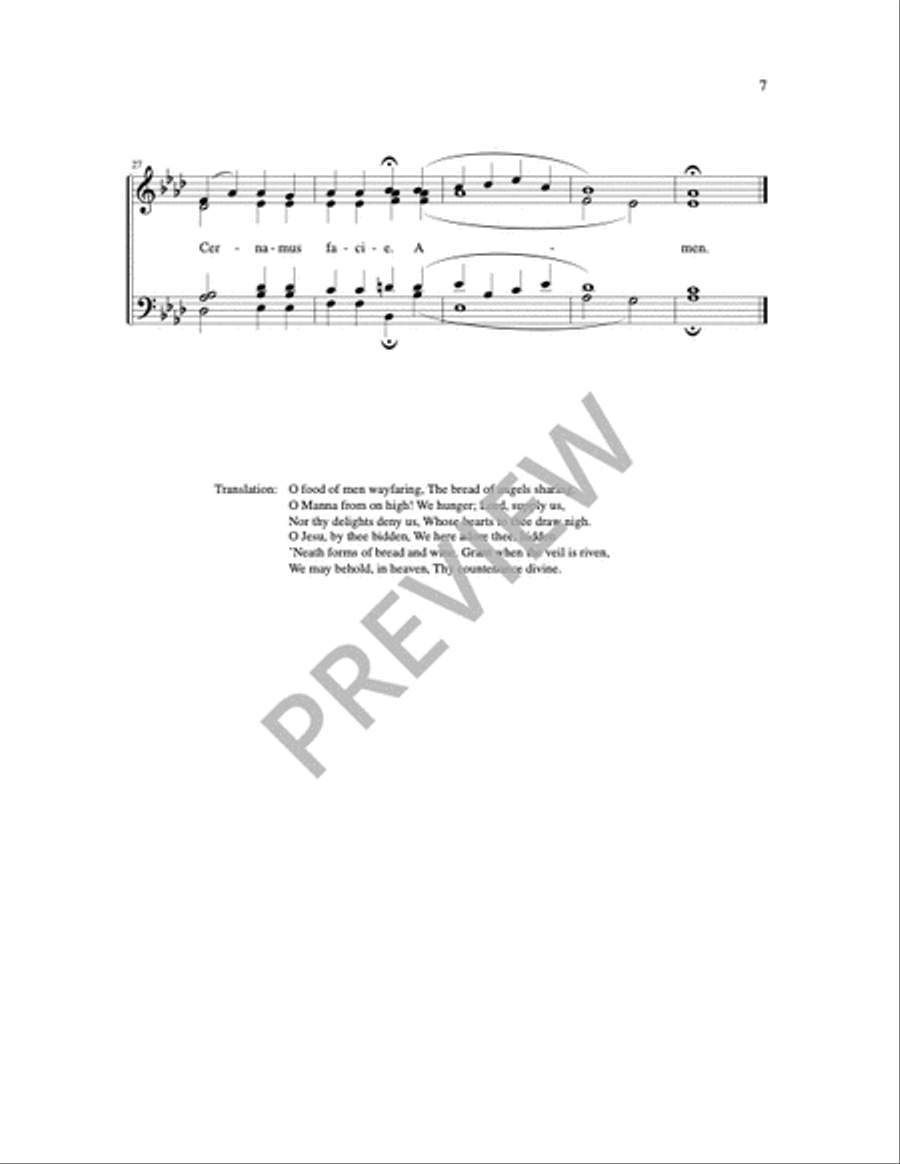 Three Motets on the Blessed Sacrament 4-Part scores gallery preview page 9