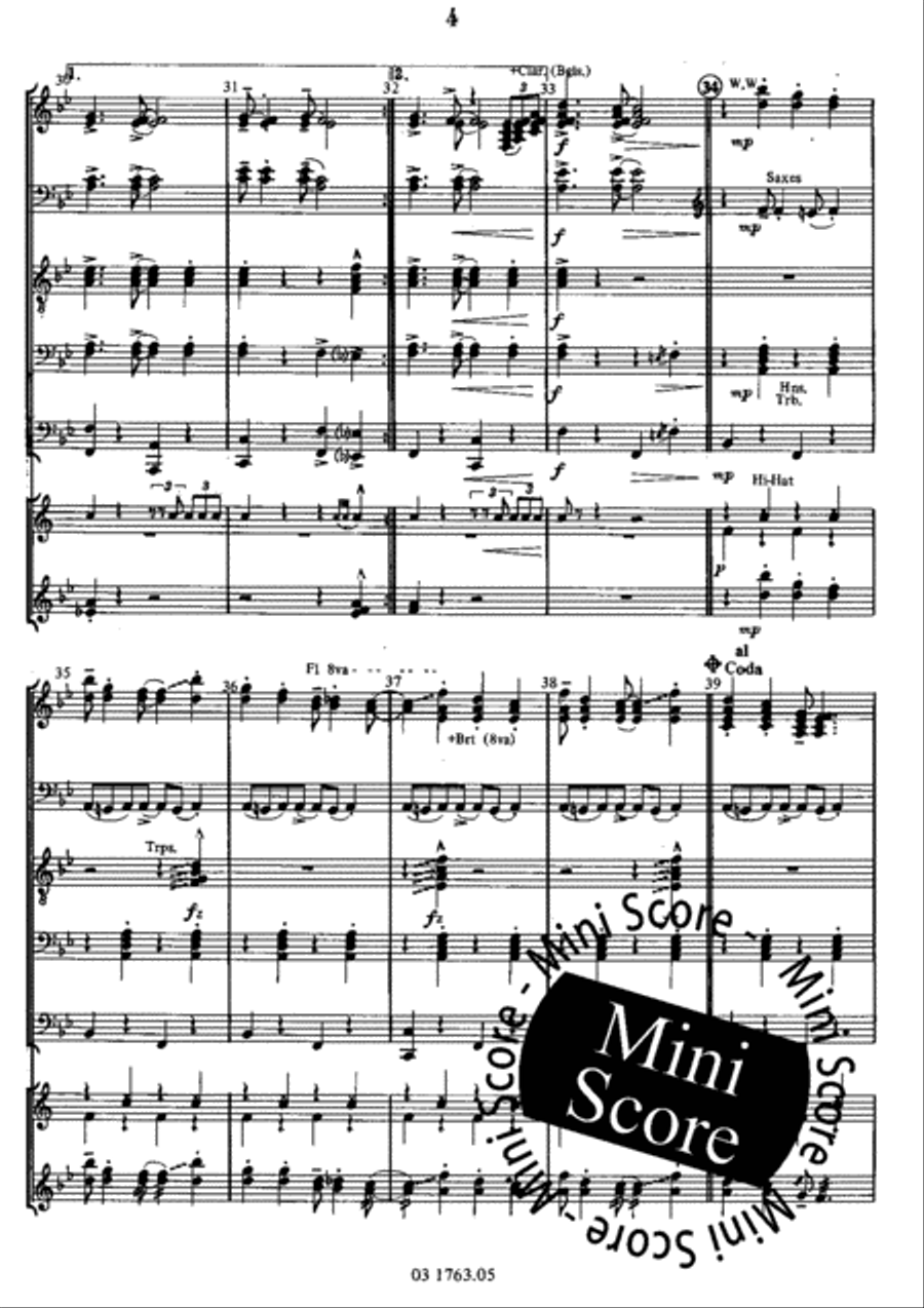 Honky Tonk Ragtime Big Band scores gallery preview page 8