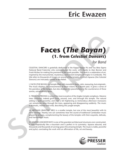 Faces (1. From Celestial Dancers)