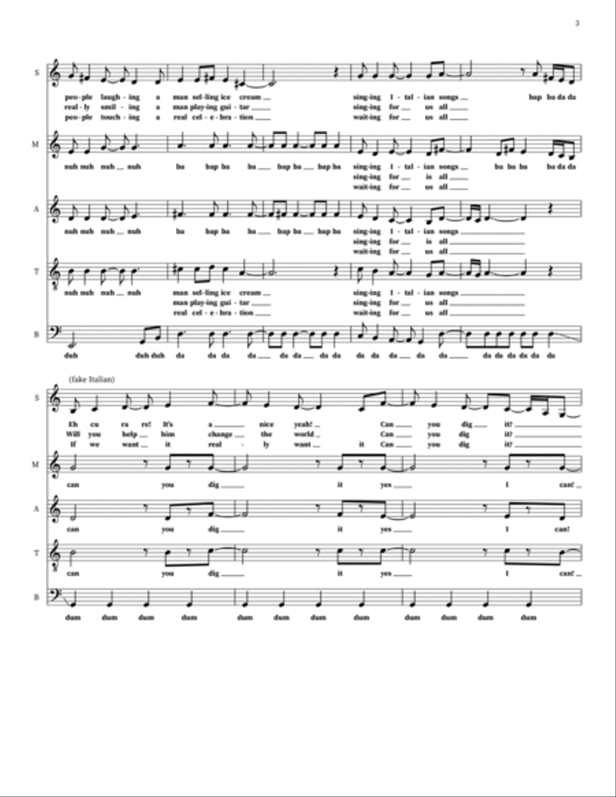 Saturday In The Park Saturday In The Park Choir scores gallery preview page 3