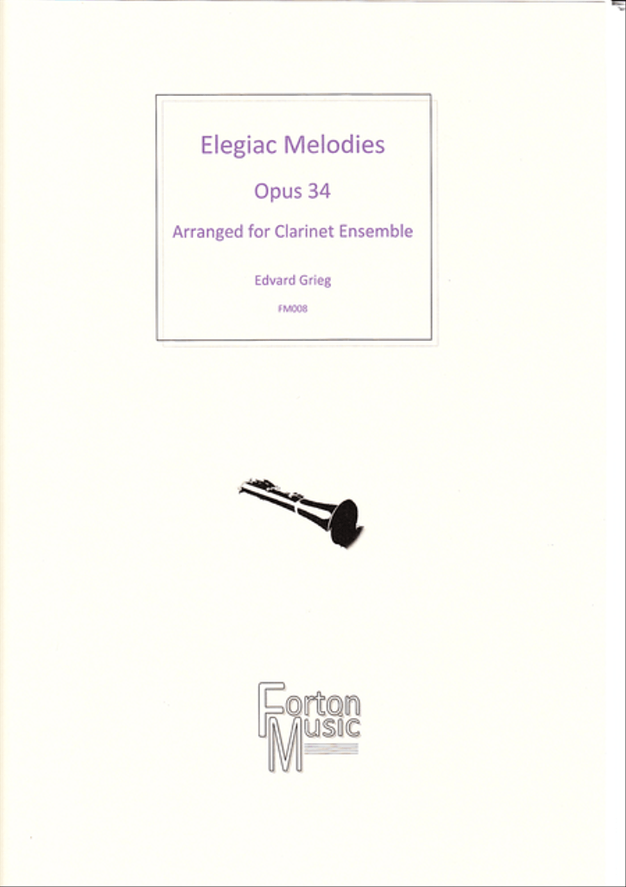 Elegiac Melodies Op 34 Clarinet Quartet scores gallery preview page 1