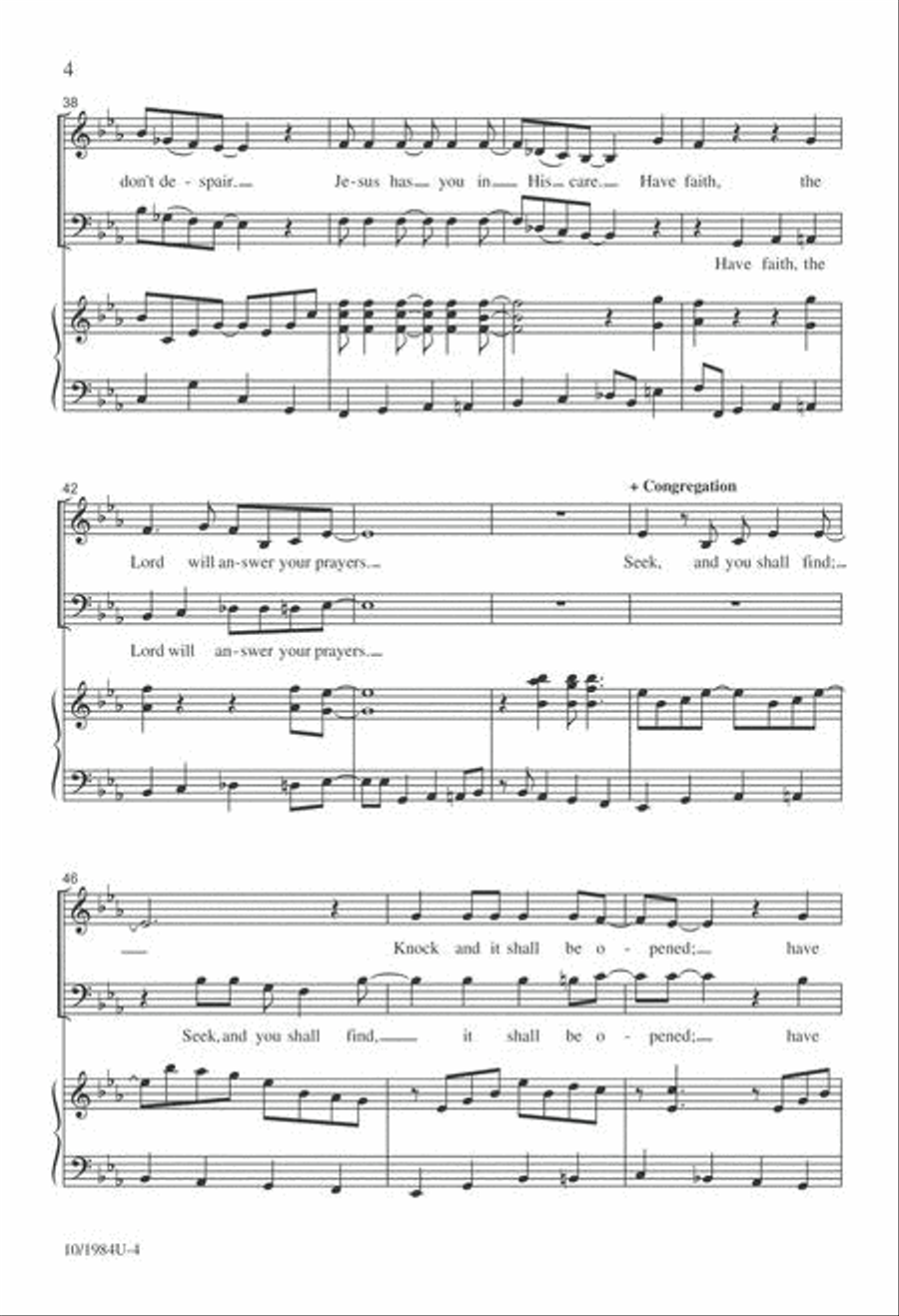 Seek and You Shall Find 4-Part scores gallery preview page 4