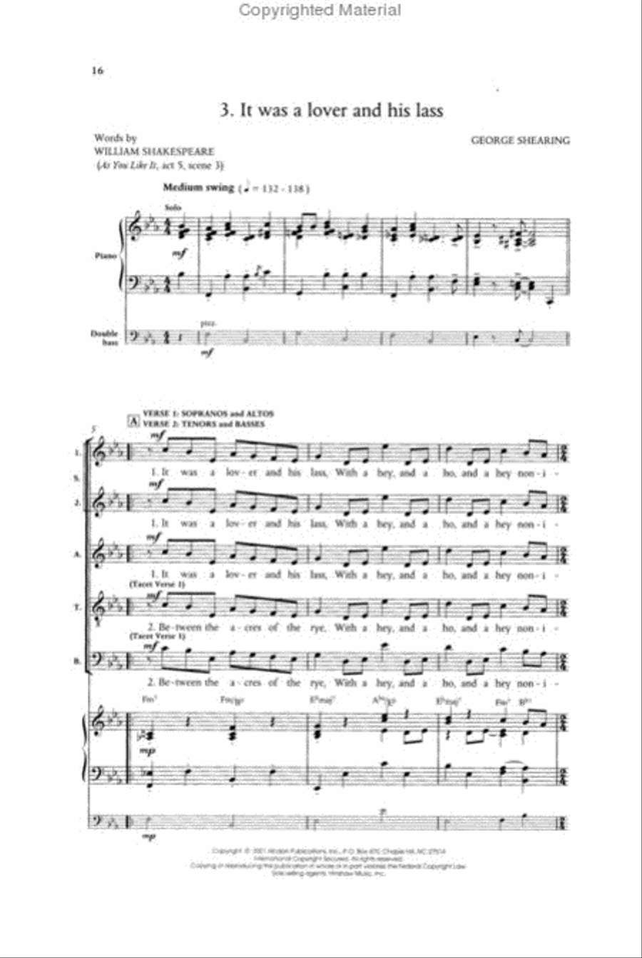 Songs and Sonnets 4-Part scores gallery preview page 4