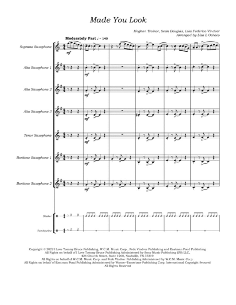 Made You Look Woodwind Ensemble scores gallery preview page 5
