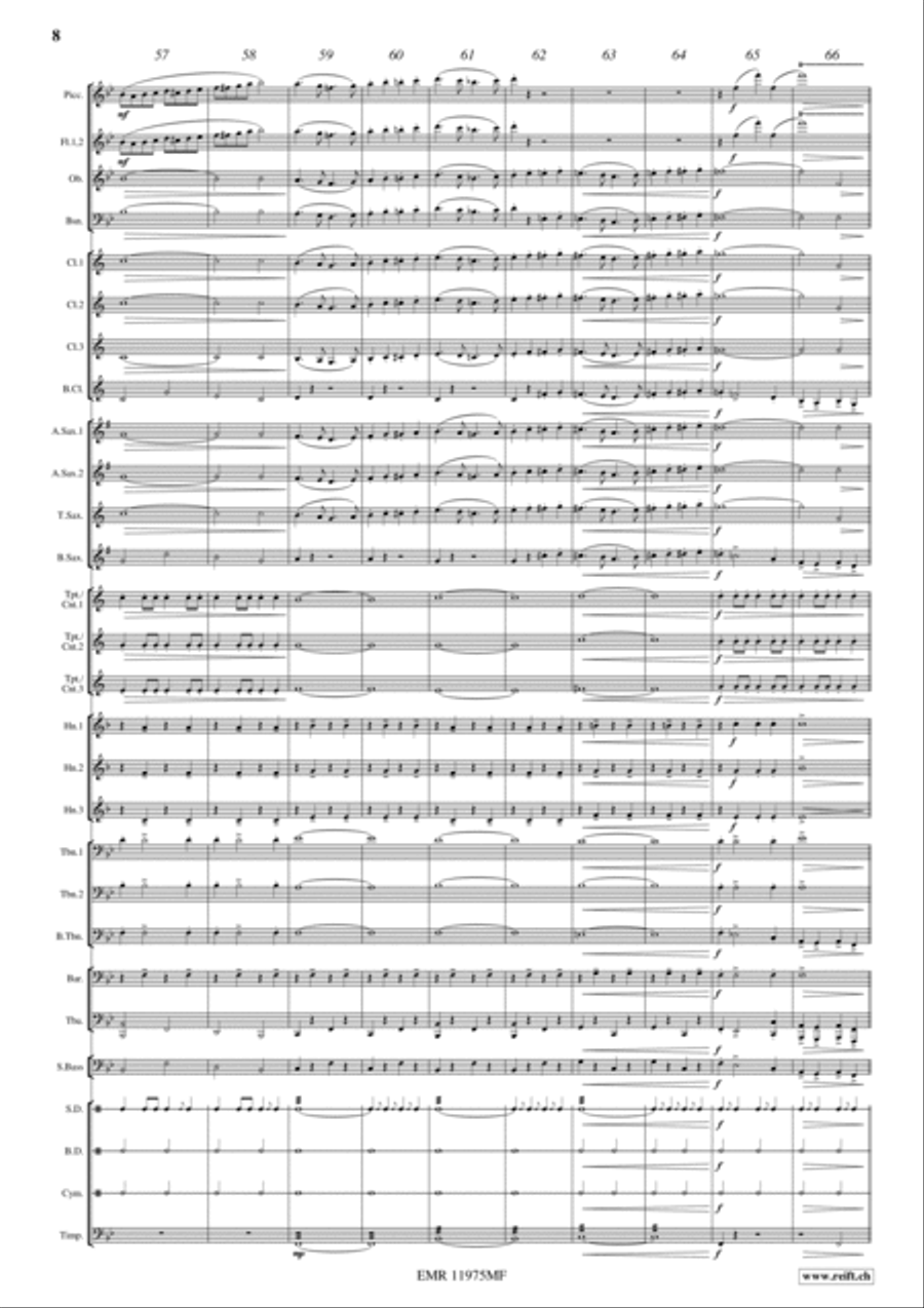 Bullets and Bayonets Concert Band scores gallery preview page 8