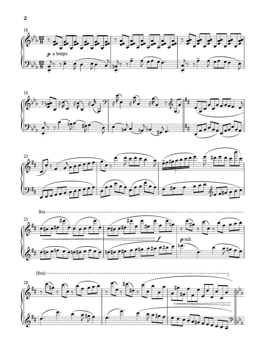 I'm Excited. No, You're Not. Piano Solo scores gallery preview page 2