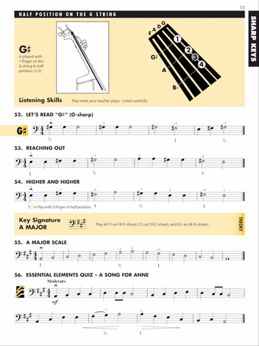 Essential Elements for Strings – Book 2 with Online Resources String Orchestra scores gallery preview page 4